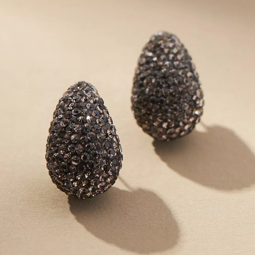 NWT Anthropologie The Petra Drop Earrings: Pavé Edition